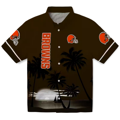 CLE x NFL Hawaiian Shirt – Beach Sunset DATND TANTD 270526
