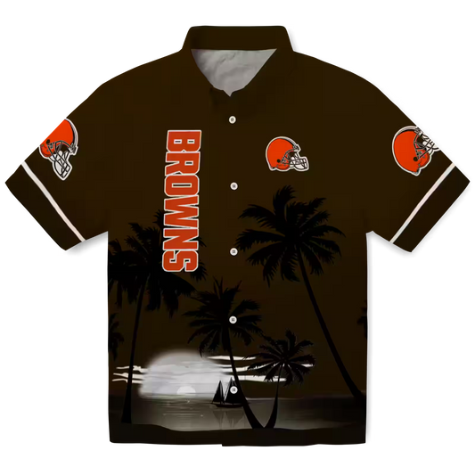 CLE x NFL Hawaiian Shirt – Beach Sunset DATND TANTD 270526