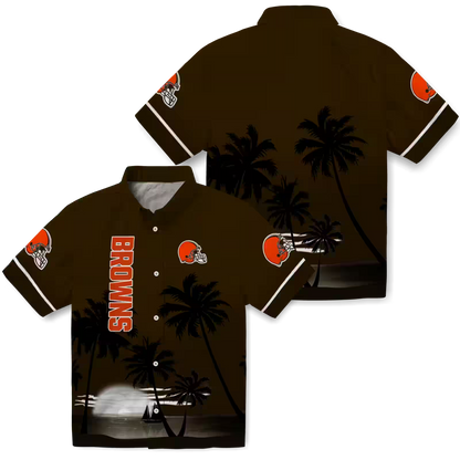 CLE x NFL Hawaiian Shirt – Beach Sunset DATND TANTD 270526