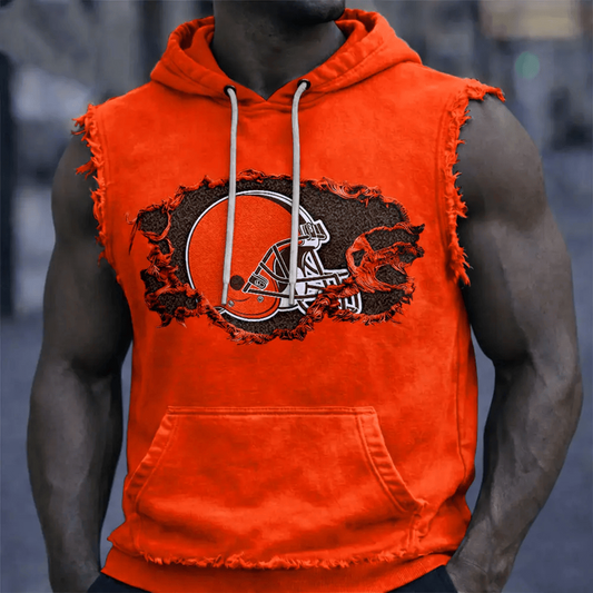 CLE x NFL Men’s Sleeveless Hoodie Tank DATND TANTD 280526