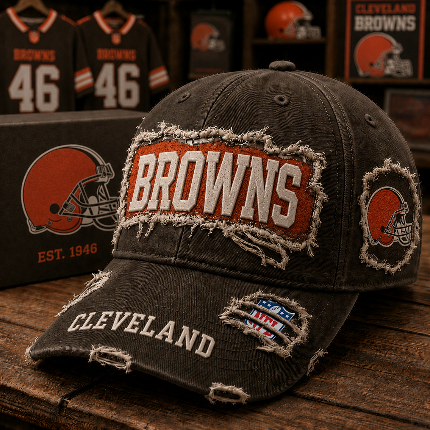CLE x NFL Premium Patch Cap 1806
