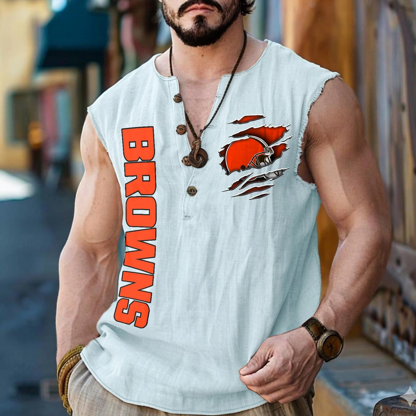 CLE x NFL Tank Tops 2805 DatND DVT