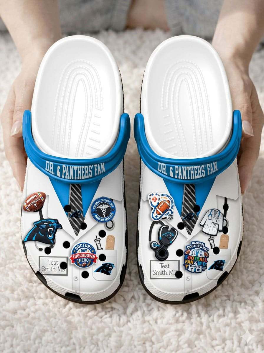 CP PREMIUM NFL NATIONAL DOCTOR'S DAY CLOGS WITH 8 CHARMS DDT  CTND
