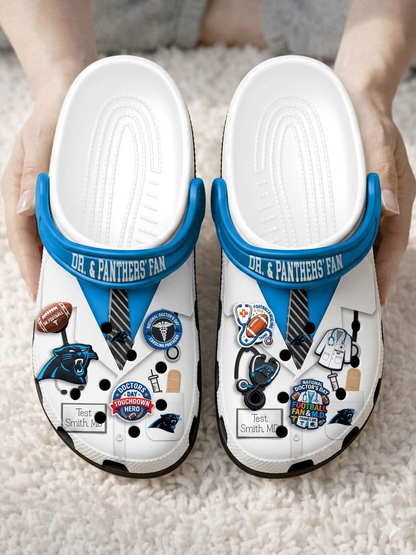 CP PREMIUM NFL NATIONAL DOCTOR'S DAY CLOGS WITH 8 CHARMS DDT  CTND