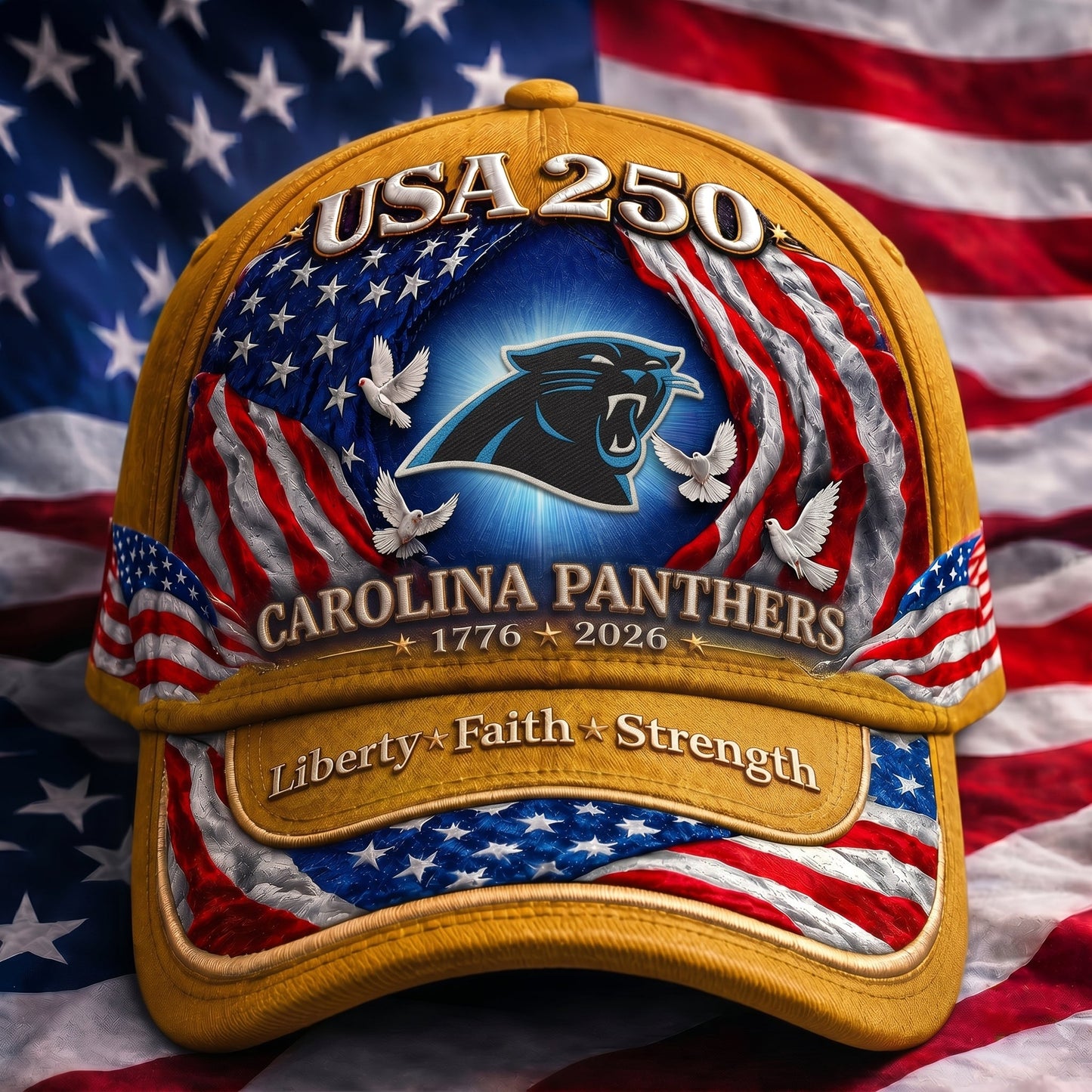 Premium NFL x CP 250 Years  Anniversary Of Freedom  Cap 220626