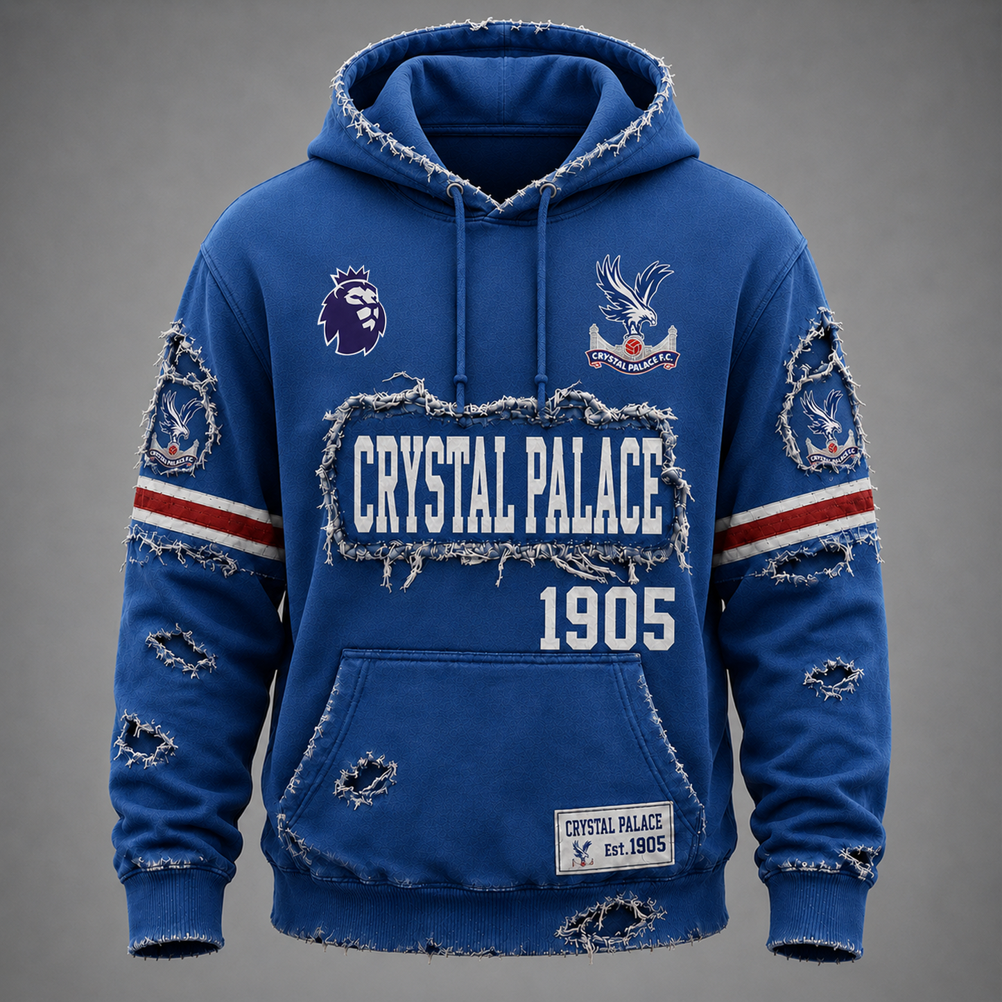 CRY x EPL Distressed Premium Hoodie 1106