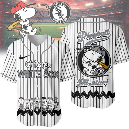 CWS x Premium MLB Snoopy Playball Jersey DDT NTL