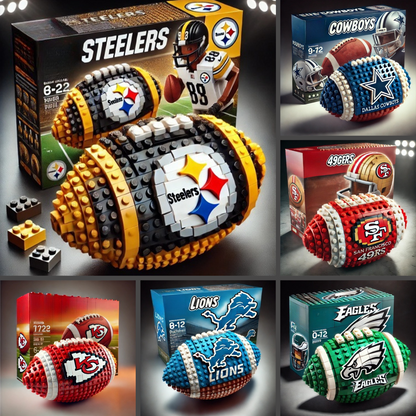 NFL Team Building Block Football Set DDT HLP HLPHUONG
