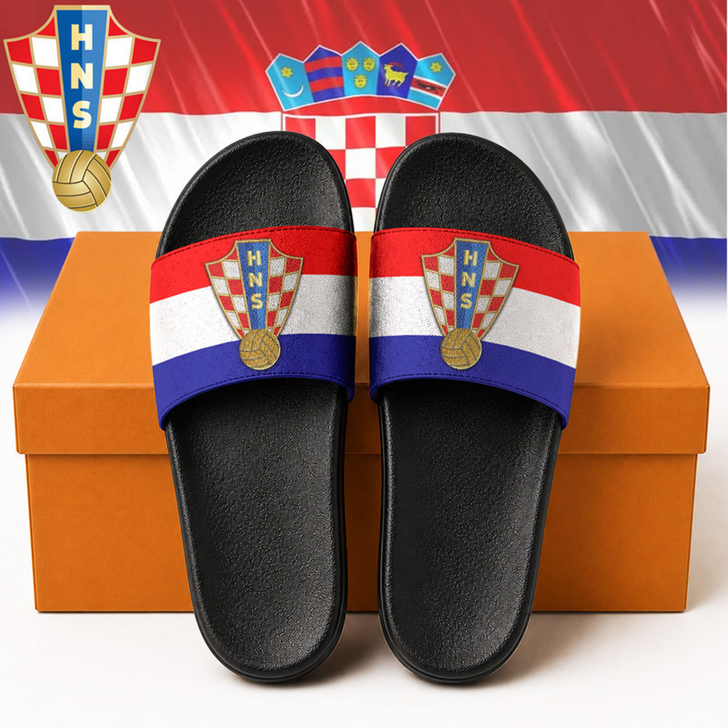 Croatia Premium WC26 National Team Slide Slippers 0406 DatND DVT