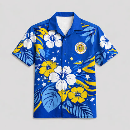 Curaçao World Cup 2026 Floral Hawaiian Shirt PVT02 DATND LBN 90526