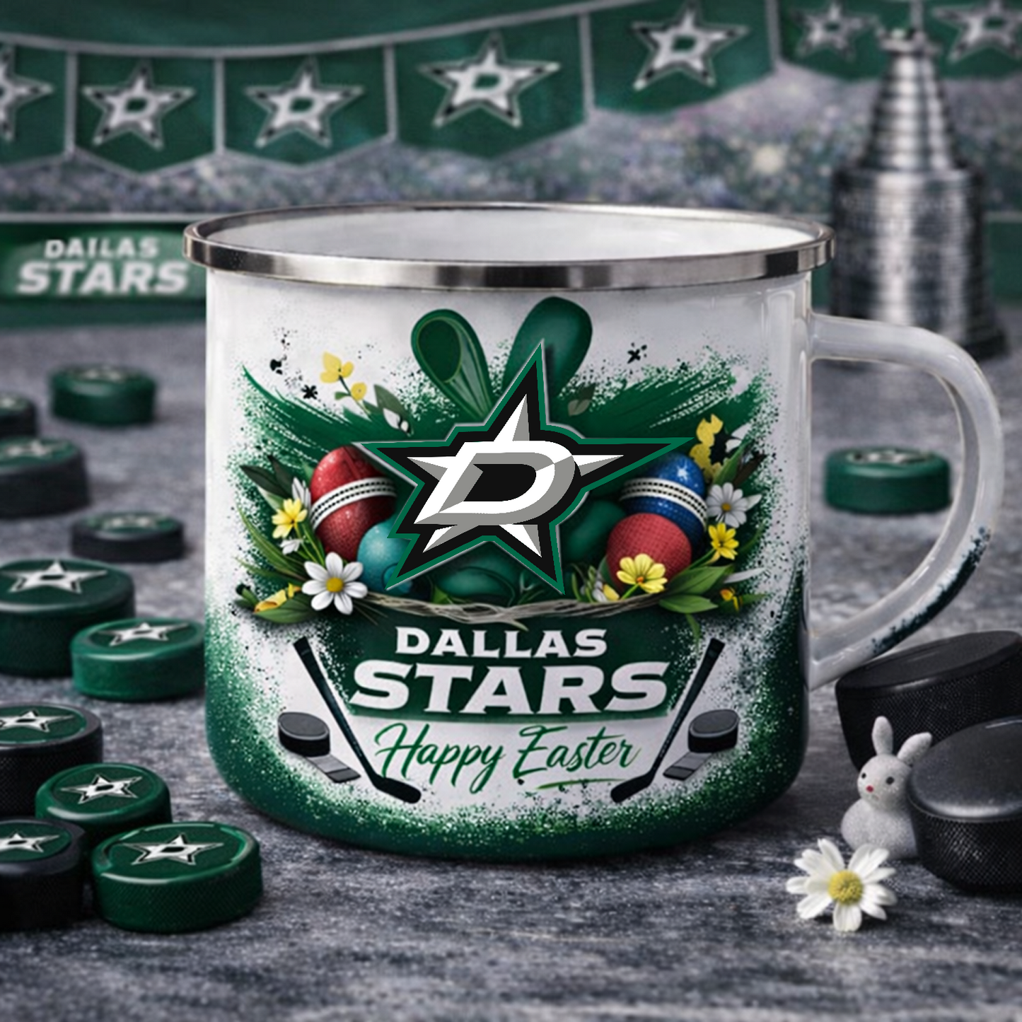 DAL X NHL Easter-themed enamel mug 0703 NAK NHT