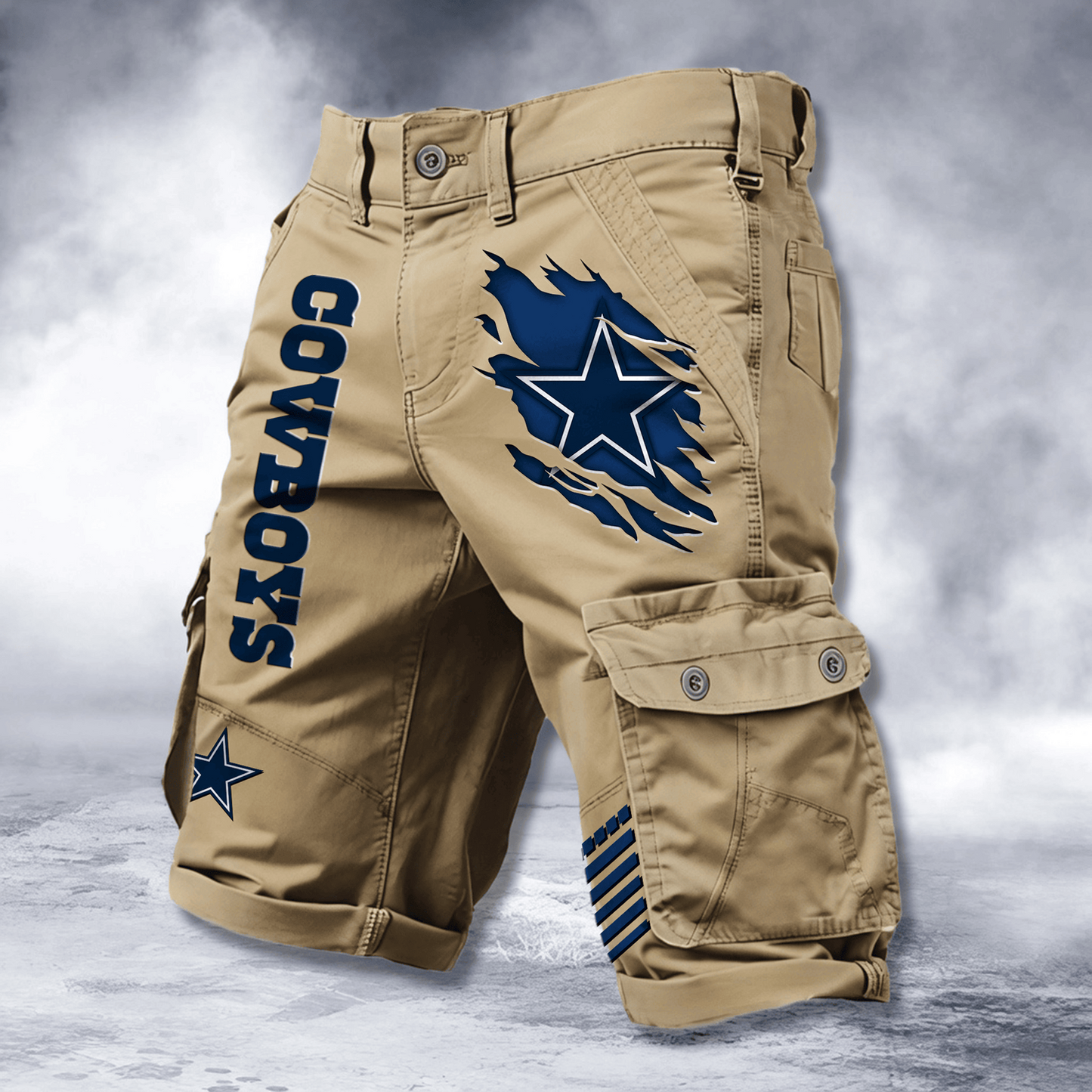 DAL x NFL Cotton Cargo Shorts DATND TANTD 2705