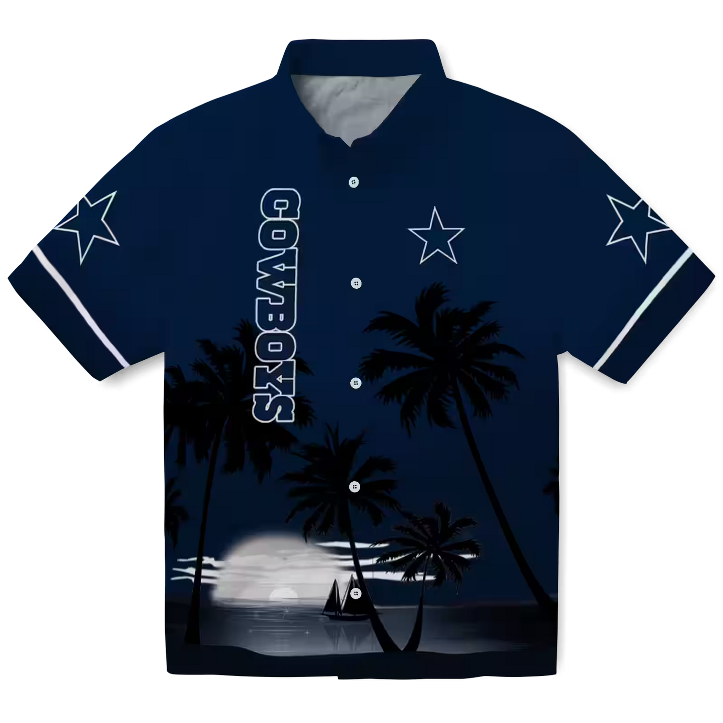 DAL x NFL Hawaiian Shirt – Beach Sunset DATND TANTD 270526