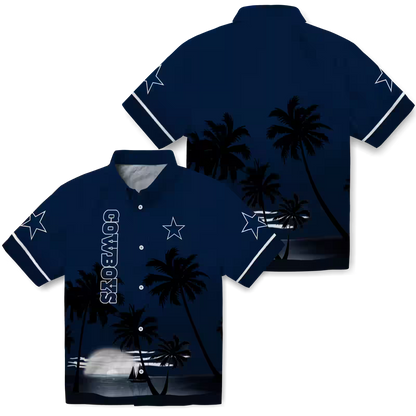 DAL x NFL Hawaiian Shirt – Beach Sunset DATND TANTD 270526