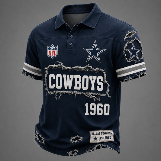 DAL x NFL Luxury Classic Polo shirt 0506 DatND DVT