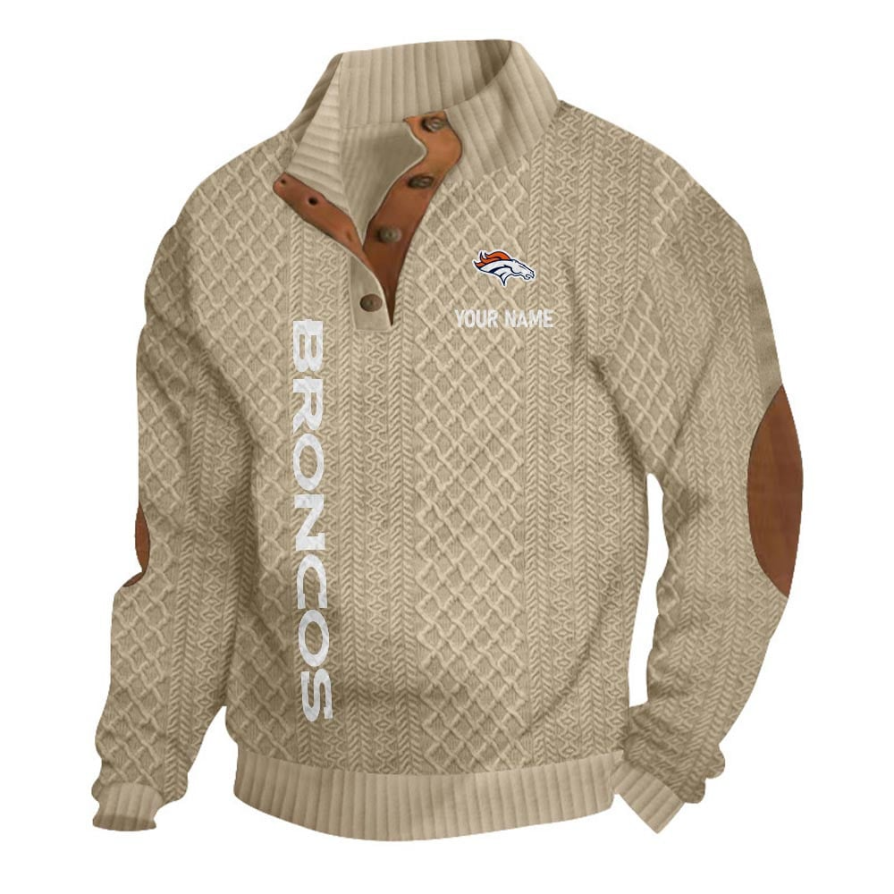 DB NFL Basic Knitted Stand Collar Sweatshirt DDT CTND