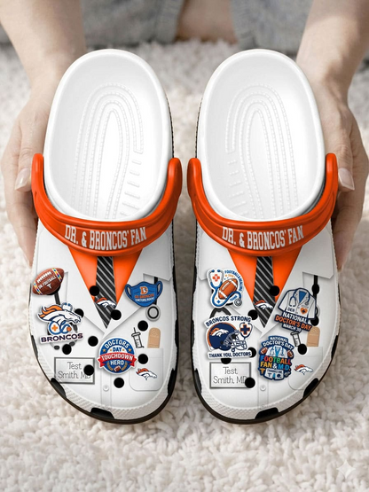 DB PREMIUM NFL NATIONAL DOCTOR'S DAY CLOGS WITH 8 CHARMS DDT  CTND