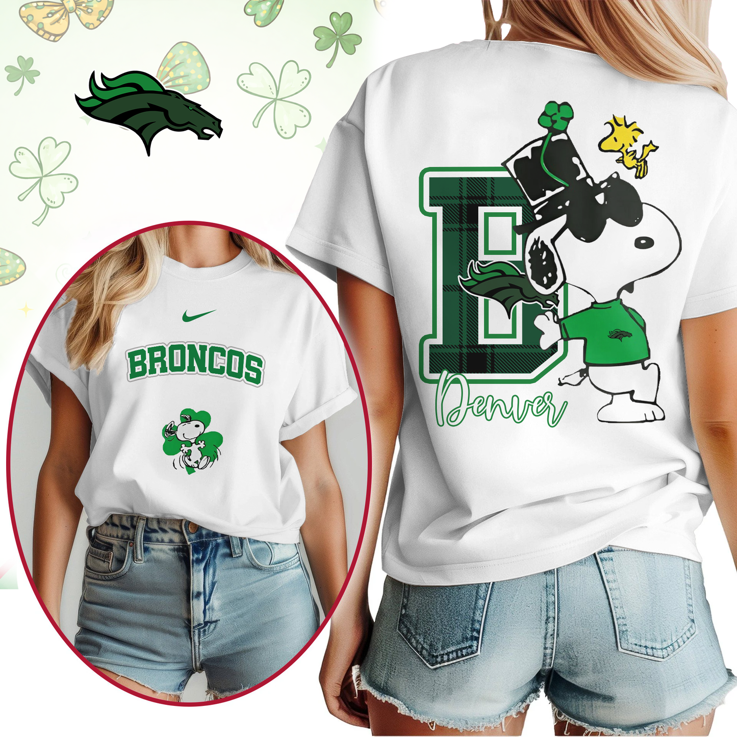 DB Premium NFL Snoopy St. Patricks Day Shirt DDT NTL