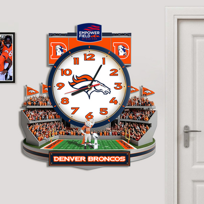 DB x NFL Stadium Decorative 3D Visual Effect Acrylic Wall Clock DDT CTND
