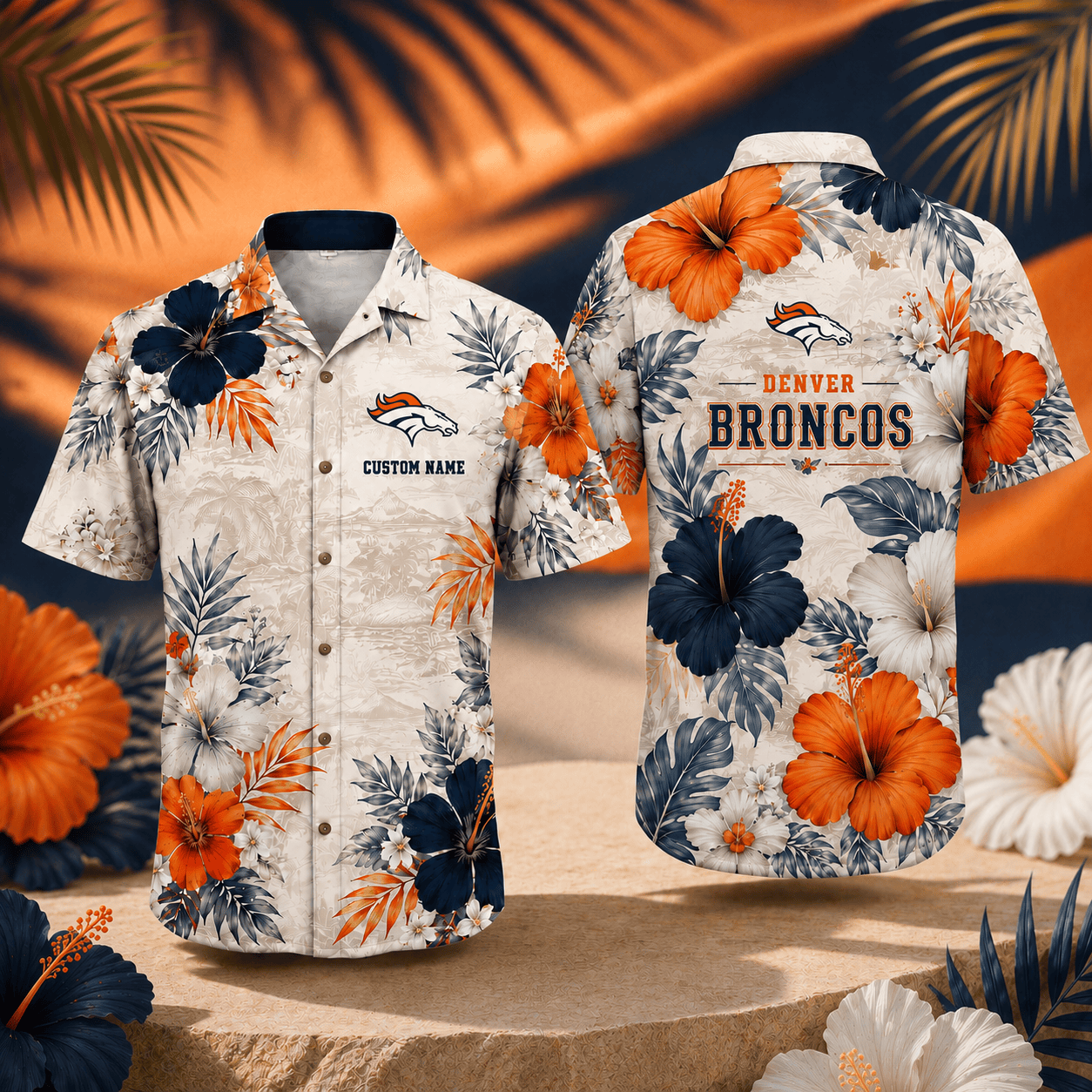 DB x NFL Tropical Floral Hawaiian Shirt 160626