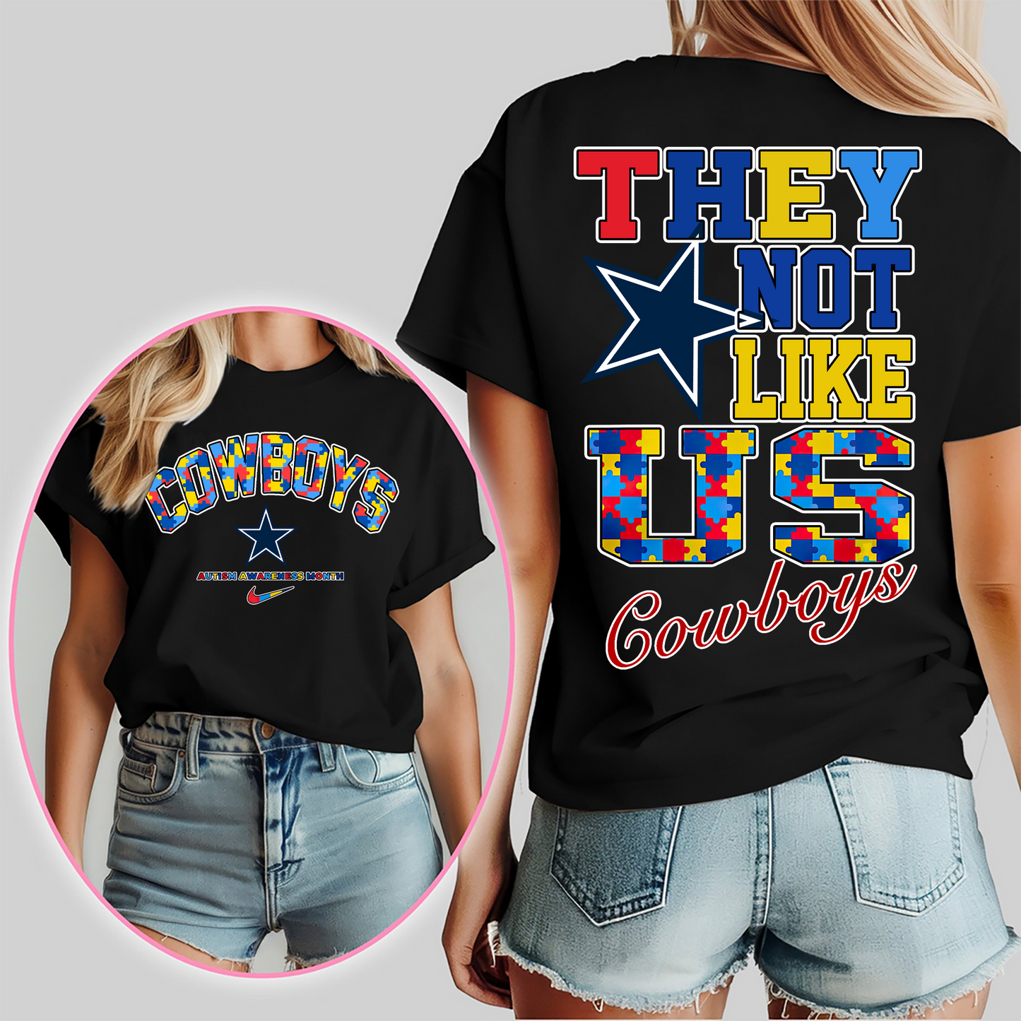 DC Premium NFL Autism Awareness Month 3D Shirt DDT CTND