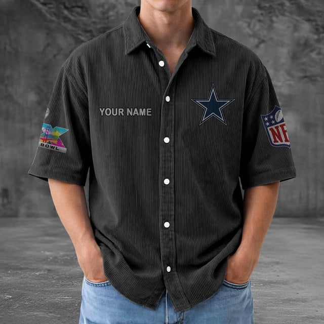 DC x NFL Men Seersucker Button Shirt DDT NTL