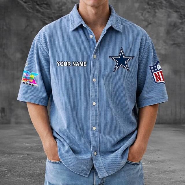 DC x NFL Men Seersucker Button Shirt DDT NTL