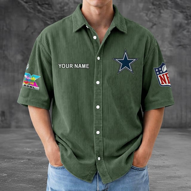 DC x NFL Men Seersucker Button Shirt DDT NTL
