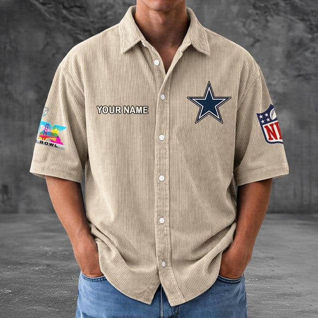 DC x NFL Men Seersucker Button Shirt DDT NTL