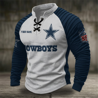 DC x NFL Men Stand Collar Long Sleeve Top DDT  CTND