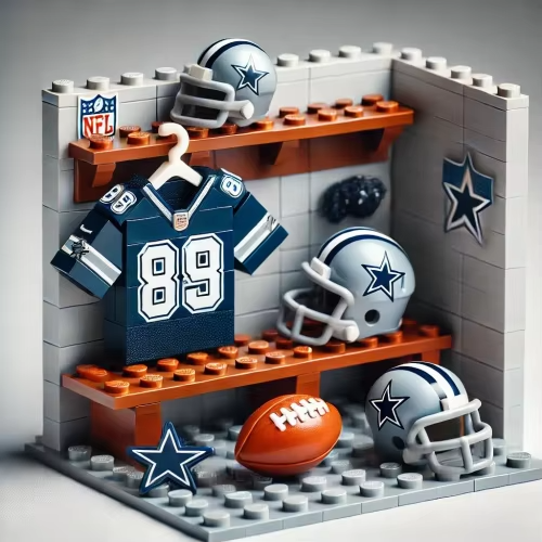 NFL Teams Custom Building Blocks Creative Peripheral Gift Model Toy Mini Changing Room Professional Football League Teams DDT HLP HLPHUONG
