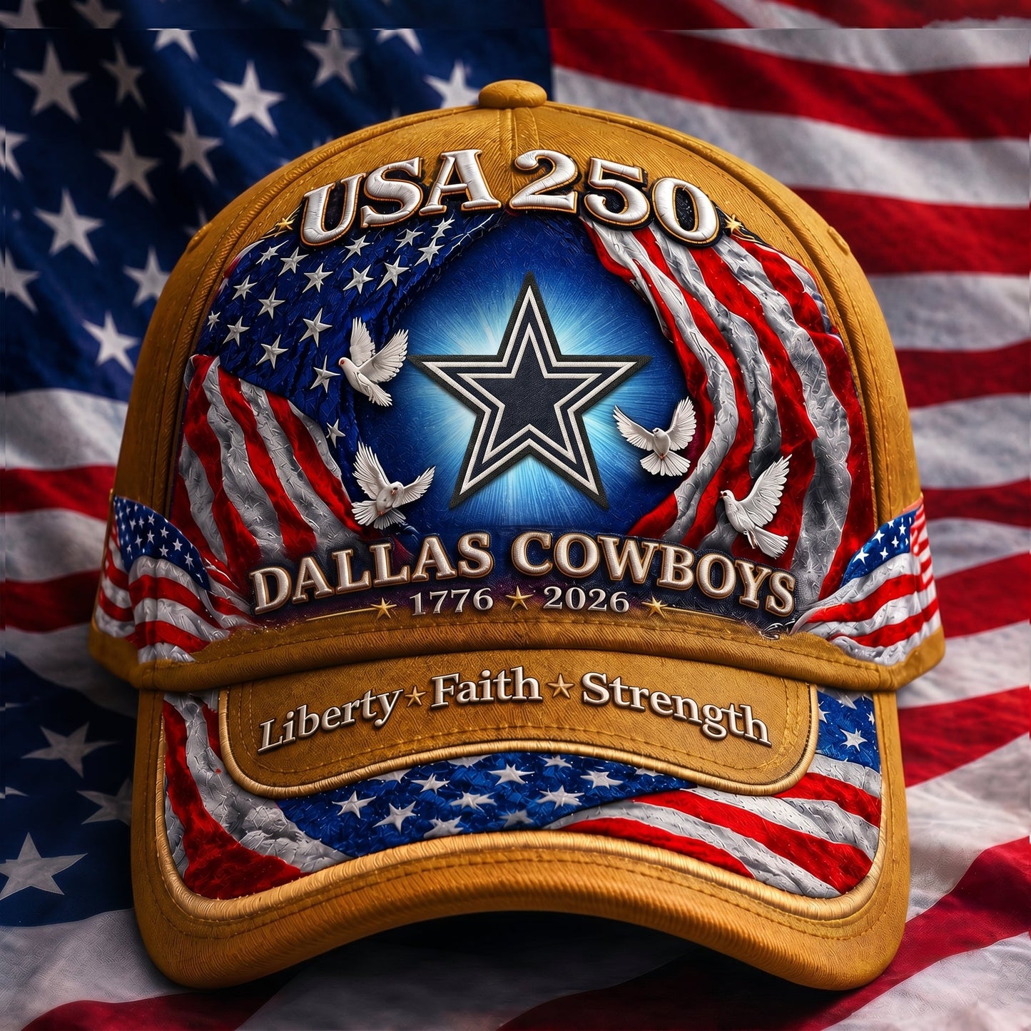 Premium NFL x DC 250 Years  Anniversary Of Freedom  Cap 220626