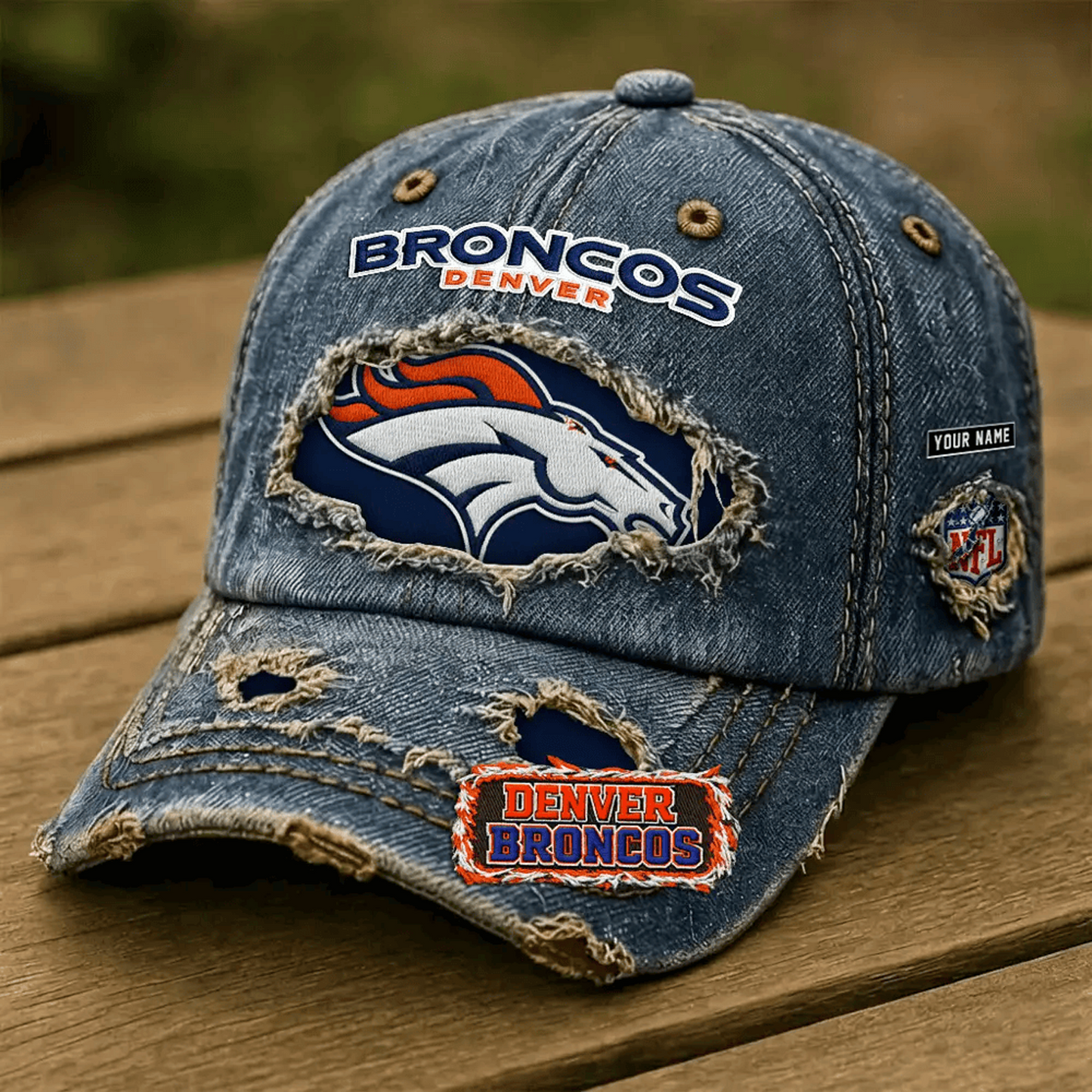 DEN x NFL Denim Washed Cap 2805 DatND DVT