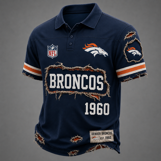 DEN x NFL Luxury Classic Polo shirt 0506 DatND DVT