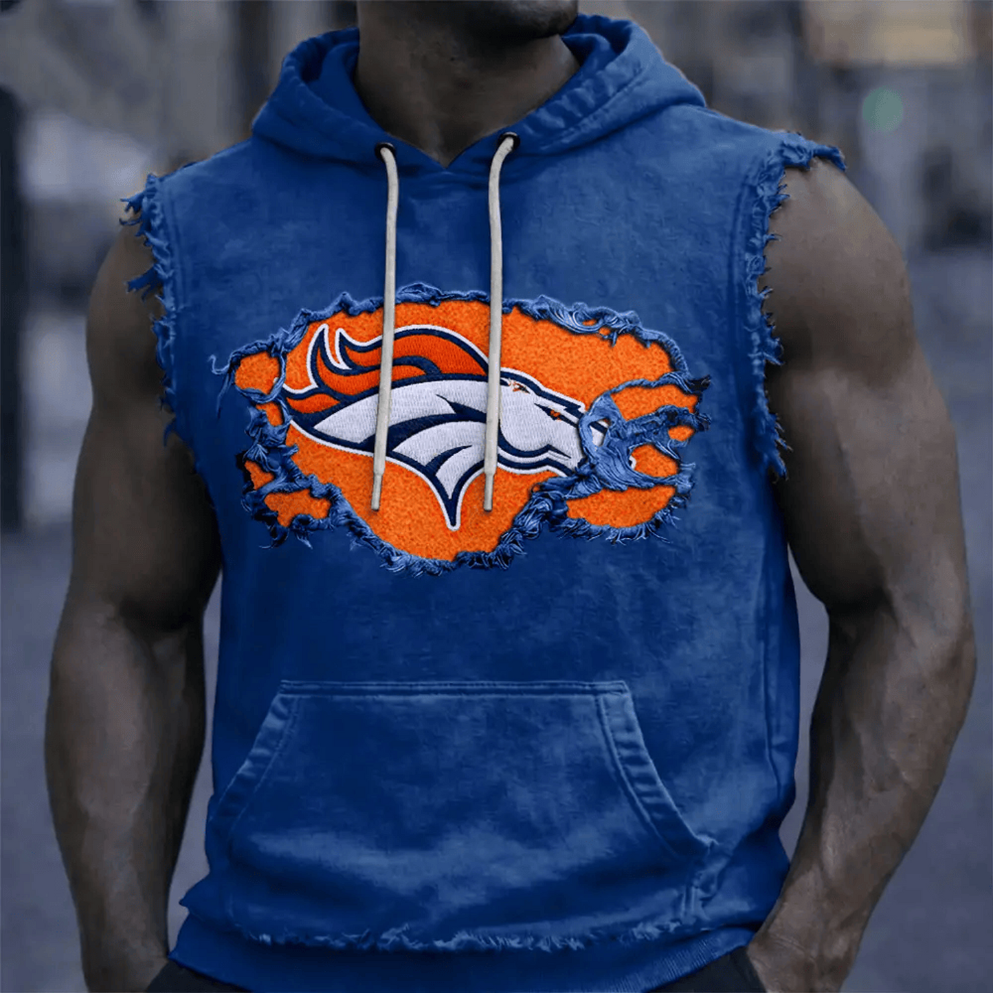 DEN x NFL Men’s Sleeveless Hoodie Tank DATND TANTD 280526