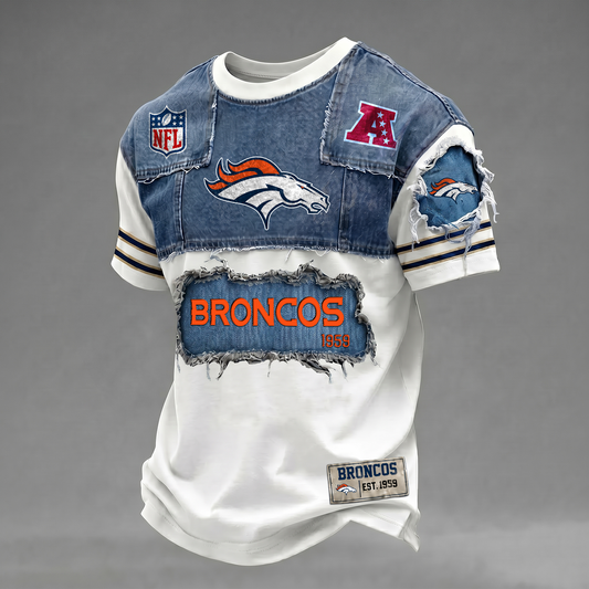 DEN x NFL Patchwork Denim T-Shirt DATND TANTD 080626