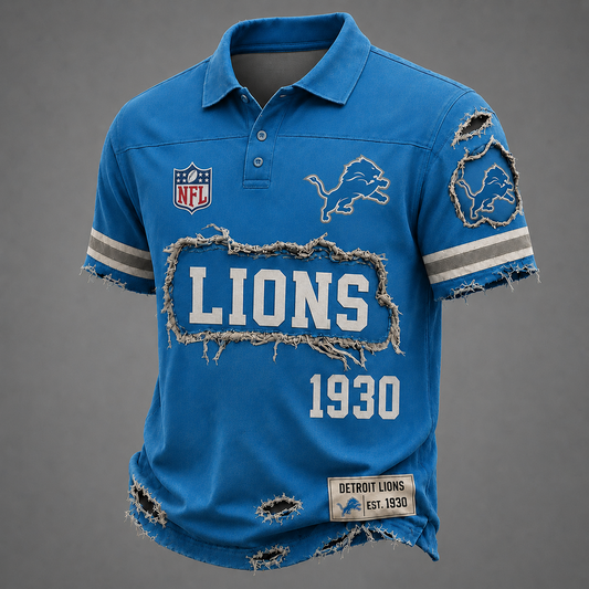 DET x NFL Luxury Classic Polo shirt 0506 DatND DVT