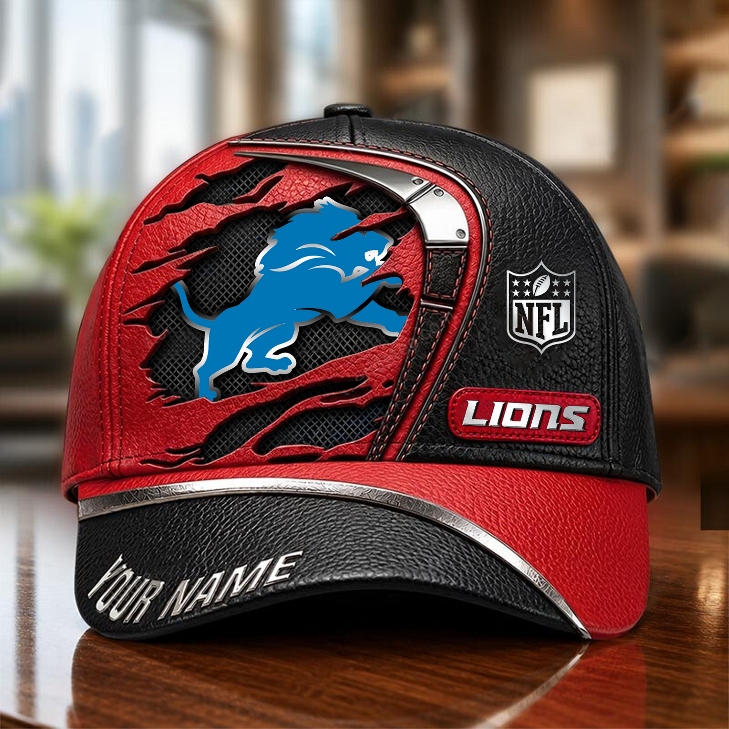 DET x NFL Premium Multicolor 3D Cap 200626
