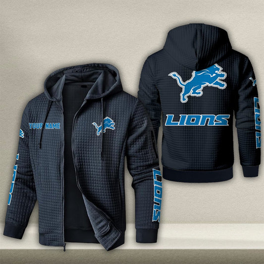 DET x NFL Quilted Zip Hoodie DatND DVT
