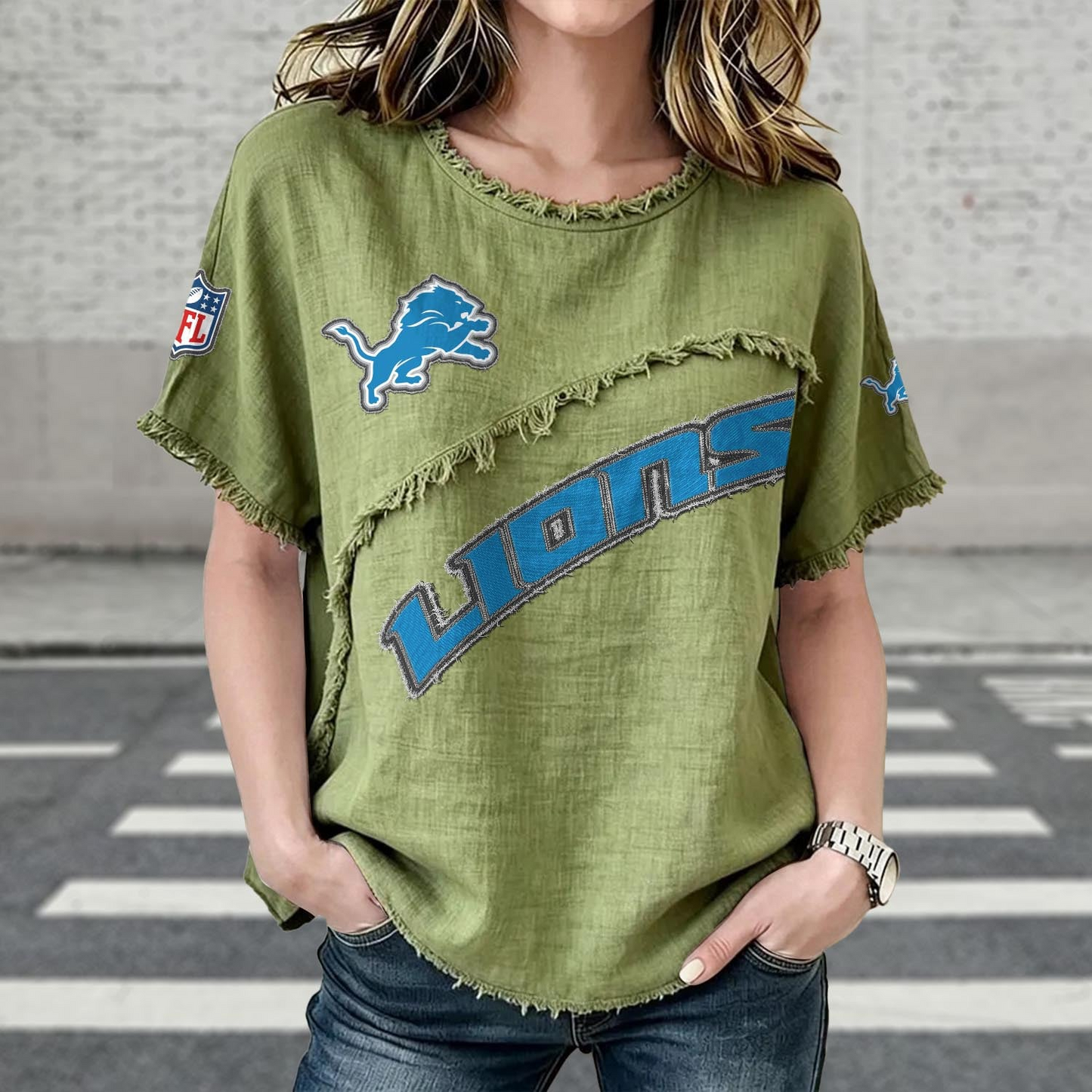 DET x NFL Women’s Vintage O-Neck 2905 DatND DVT