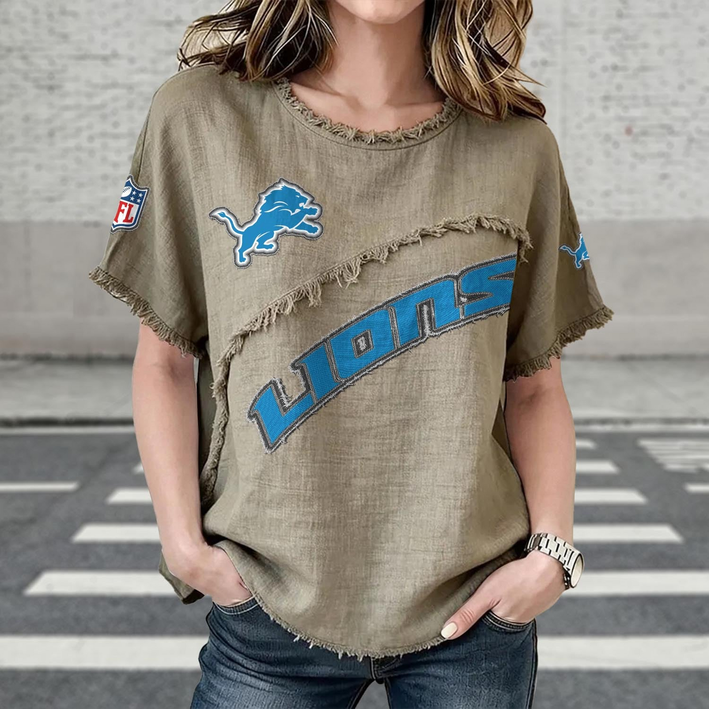 DET x NFL Women’s Vintage O-Neck 2905 DatND DVT