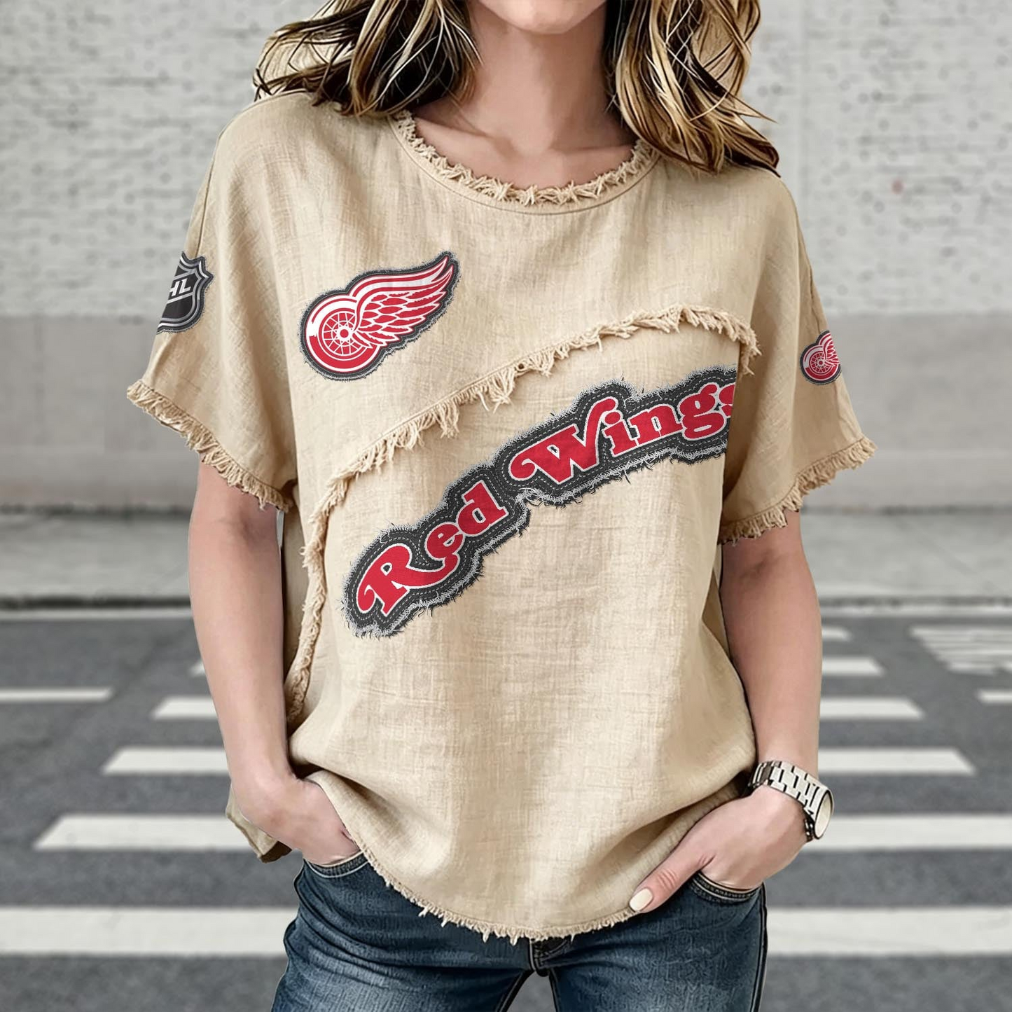 DET x NHL Women’s Vintage O-Neck 2905 DatND DVT