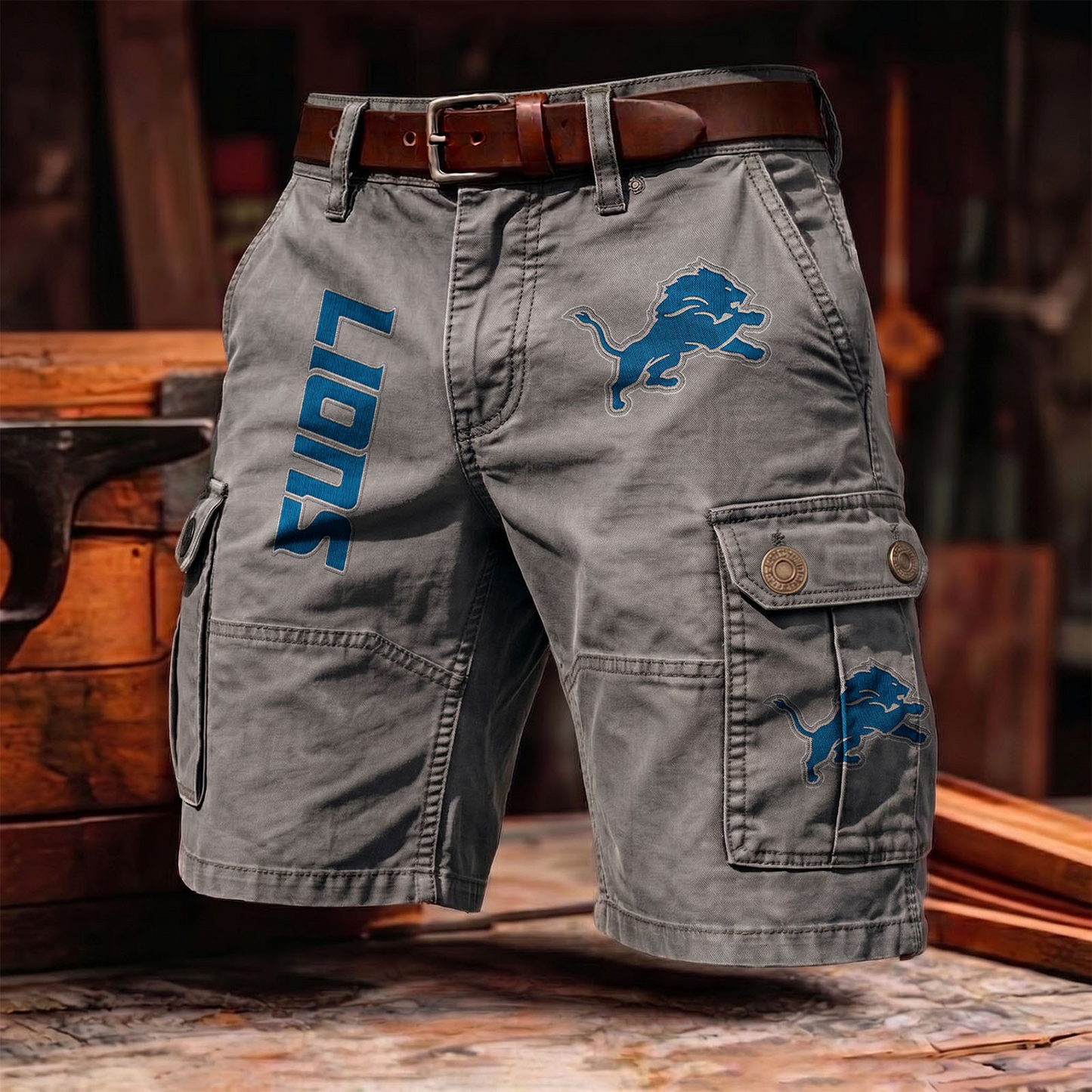 DL x NFL Men's cotton cargo shorts 80526 LBN