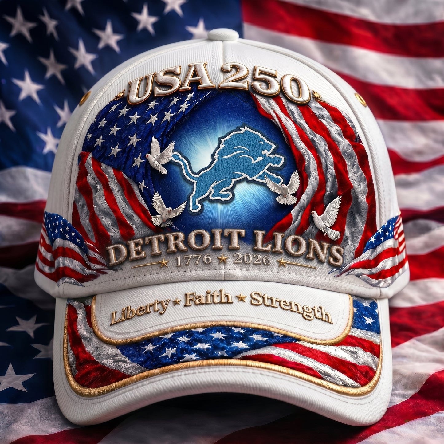 Premium NFL x DL 250 Years  Anniversary Of Freedom  Cap 220626