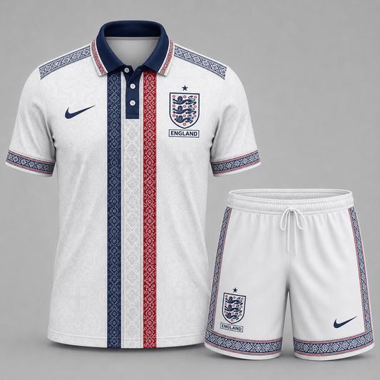 England Premium WC26 Culture Polo & Shorts Set 0406 DatND DVT