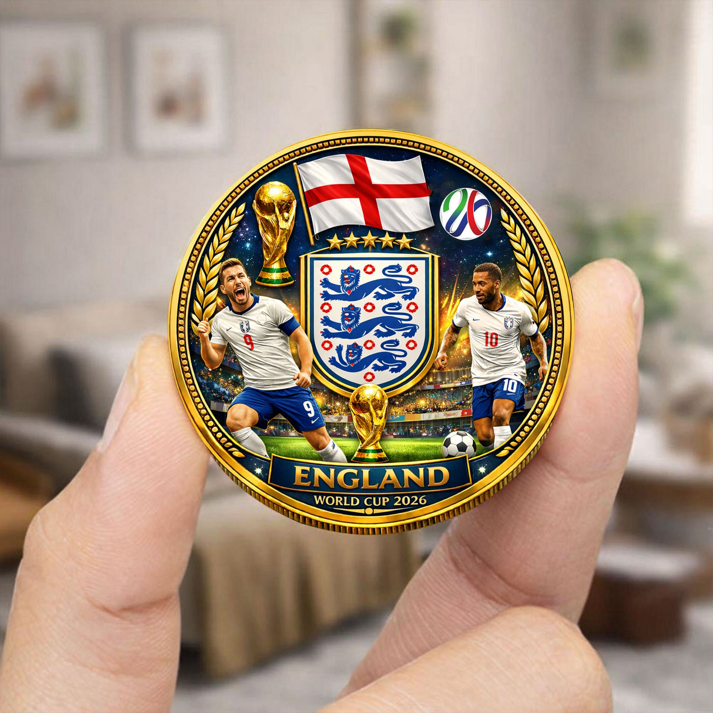 England Premium World Cup Commemorative Coin DDT CTND