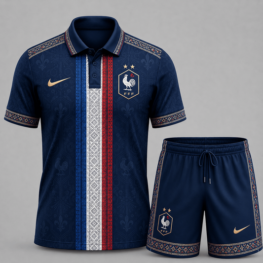 France Premium WC26 Culture Polo & Shorts Set 0406 DatND DVT