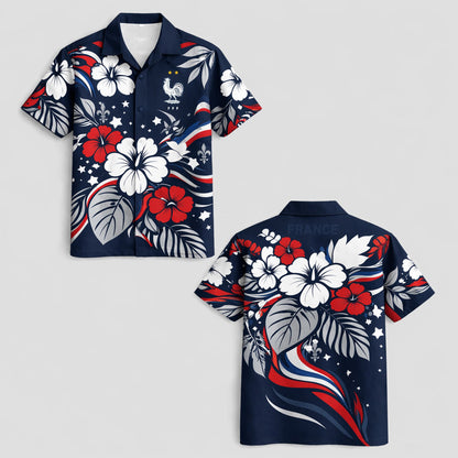 France World Cup 2026 Floral Hawaiian Shirt PVT02 DATND LBN 90526