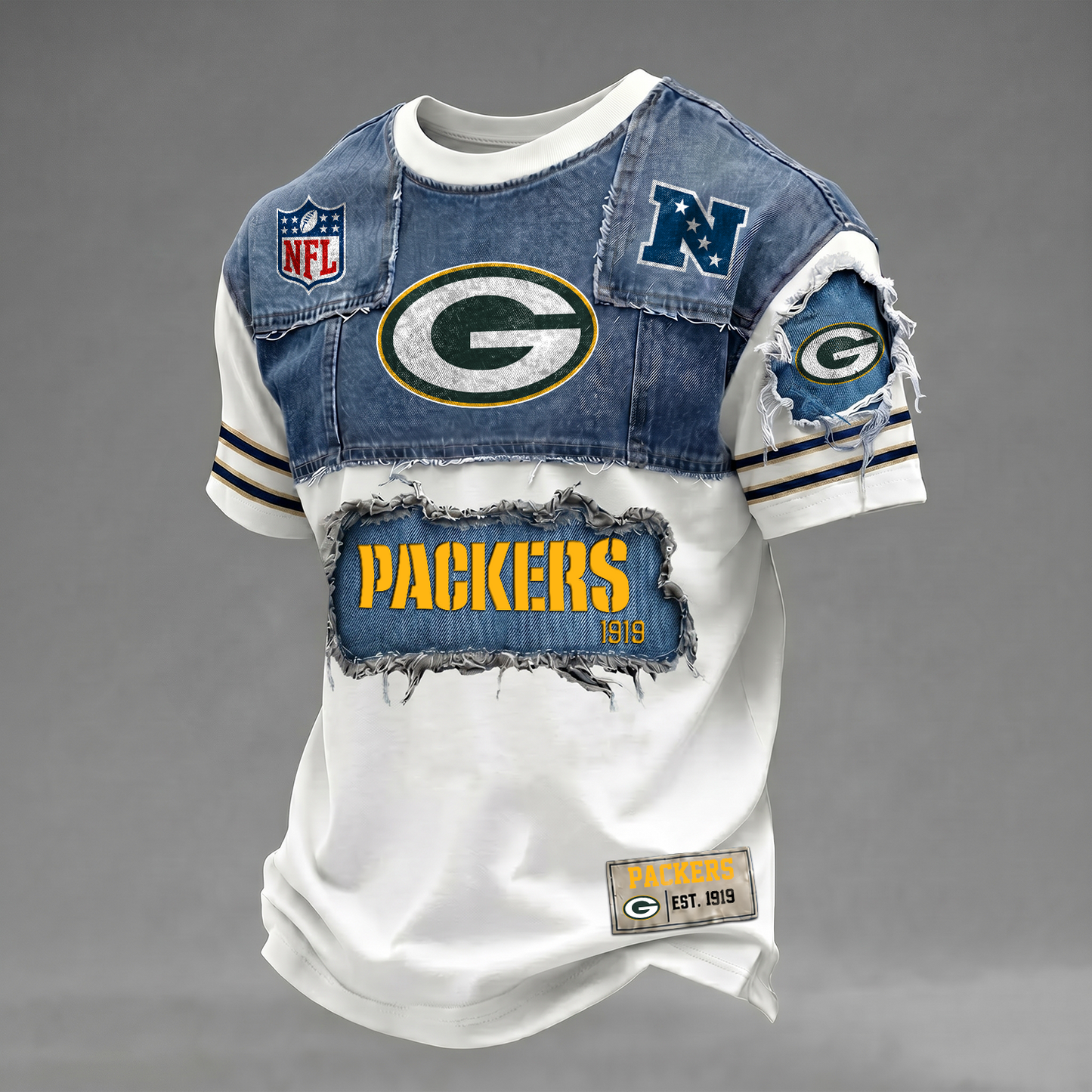 GB x NFL Patchwork Denim T-Shirt DATND TANTD 080626