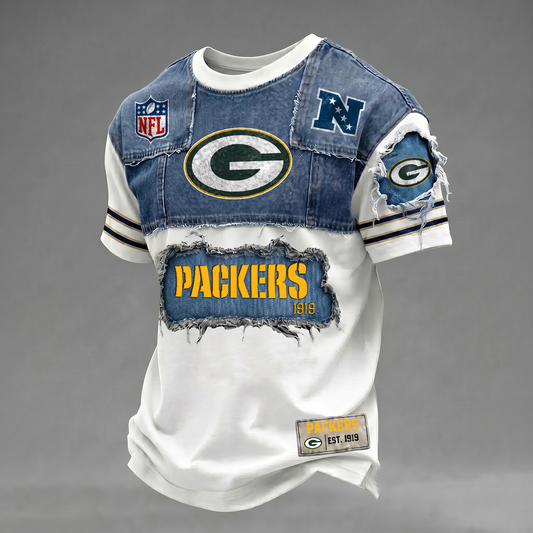 GB x NFL Patchwork Denim T-Shirt DATND TANTD 080626